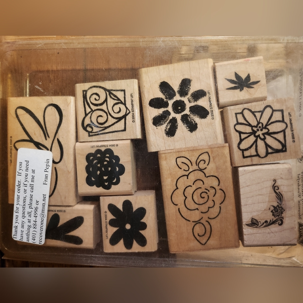 STAMPIN UP FLOWER STAMPS